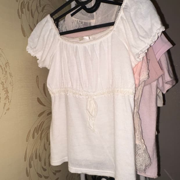 리즈리사 , 달천깔 히메가루 로걀탑 / stc 일본 빈티지 모리걸 갸루