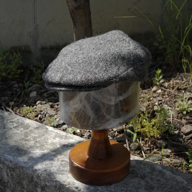 80s hanna hats 도네갈 트위드 플랫캡