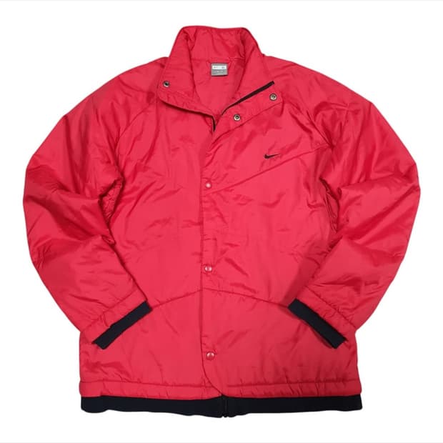(바배) 나이키 우먼스 레드 누빔 패딩