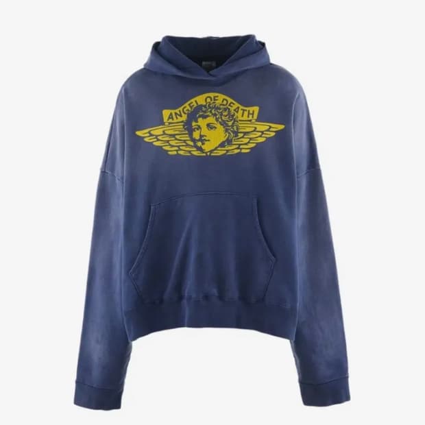 [L] 세인트미카엘 조던오마주 후드 엔젤오브데스 24fw 네이비