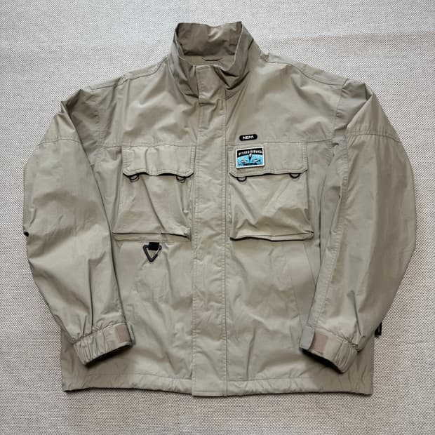 네파 피싱 베이지 바람막이 자켓