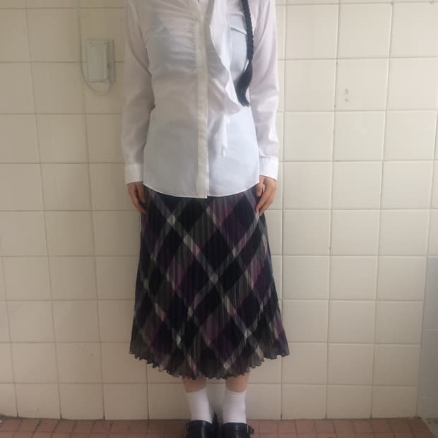 Tied point shirring shirt