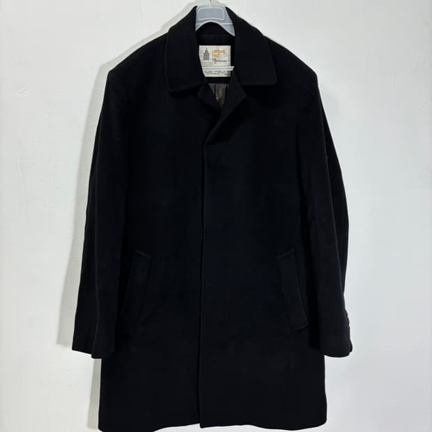 105 런던포그 블랙 캐시미어혼방 발마칸코트