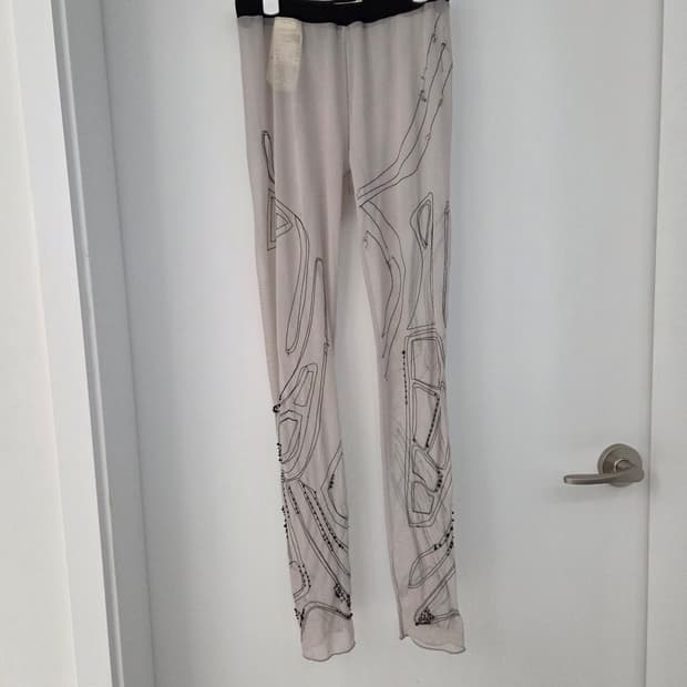 DIESEL patterned leggings 디젤 시스루 레깅스