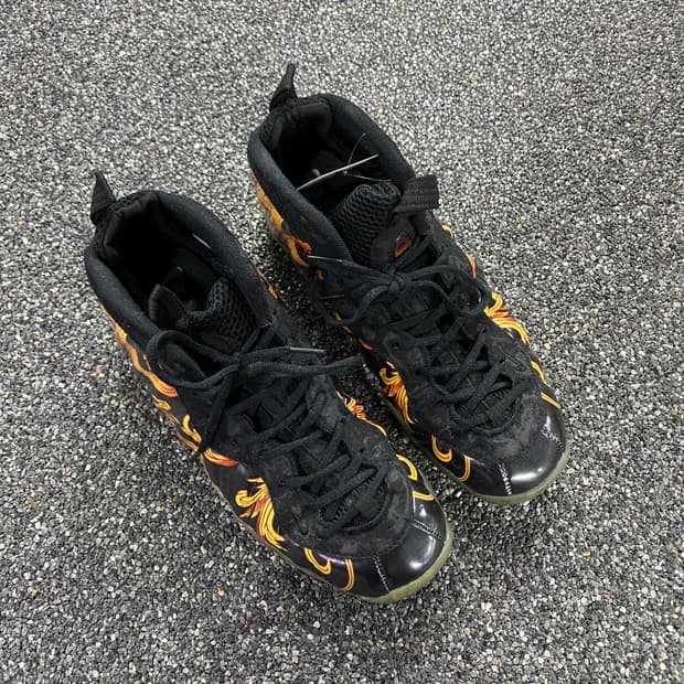 나이키 x 슈프림 에어 폼포짓 원 블랙 B4601