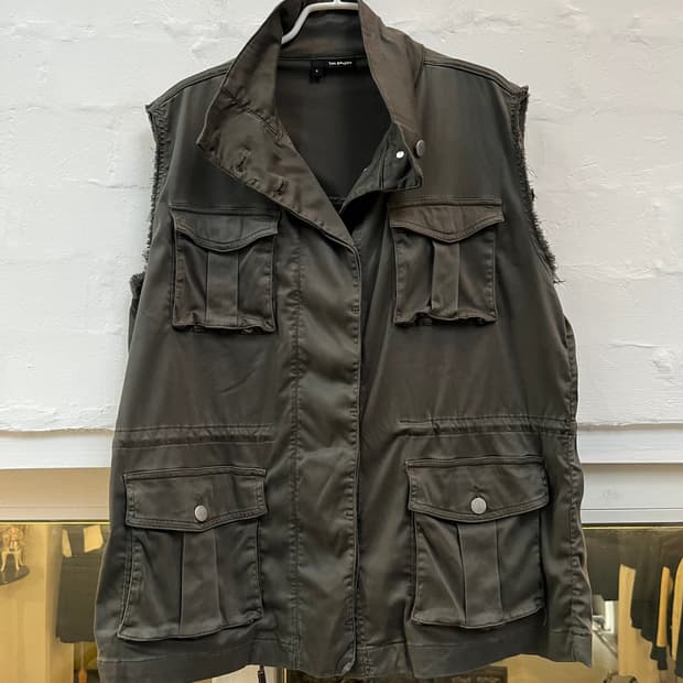 The kooples 유틸리티 카키 베스트 S