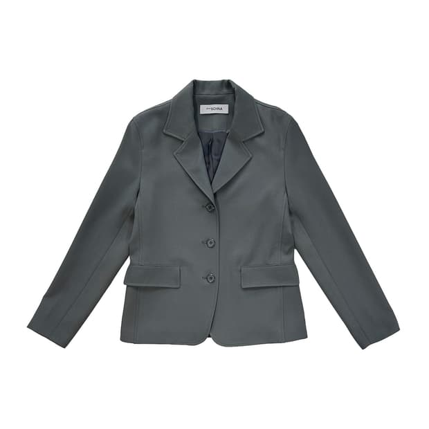 지초이슈나 자켓 & 롱스커트 & 넥타이 (그레이)