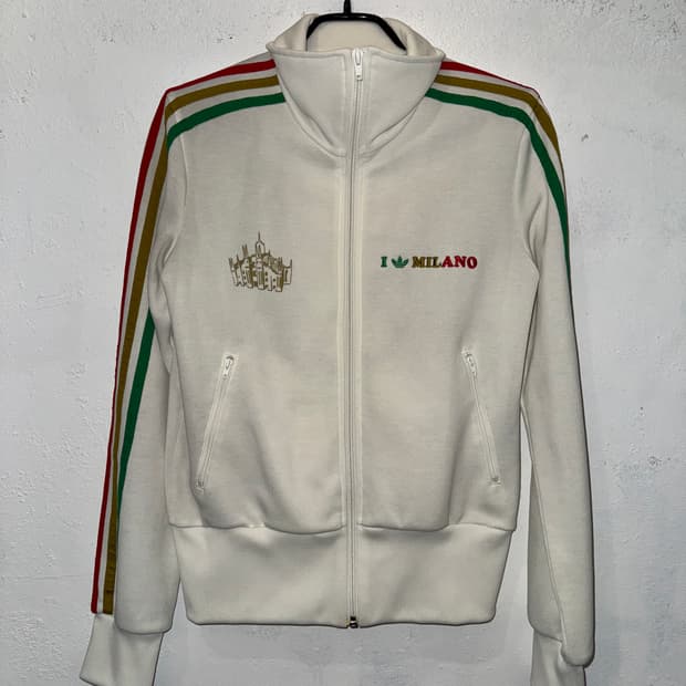 adidas 아디다스 밀라노 레인보우 화이트 트랙탑