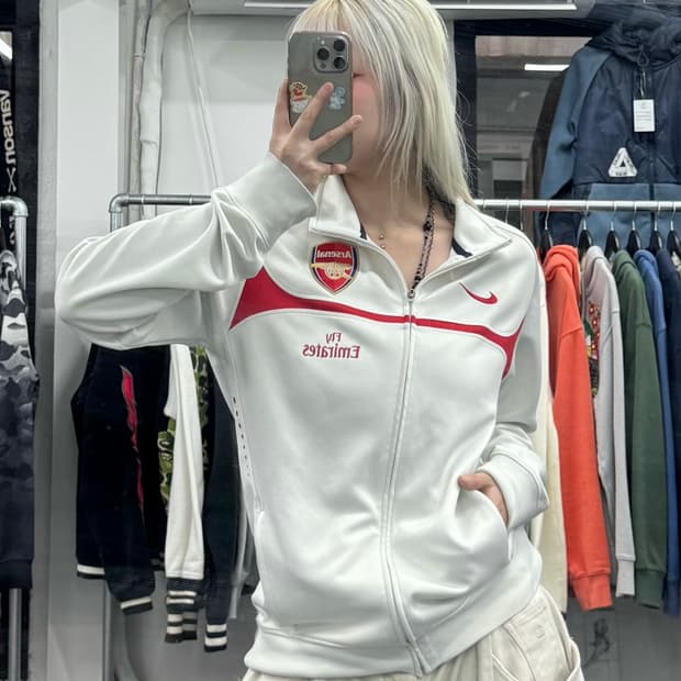 나아키 아스날 화이트 트랙탑 져지