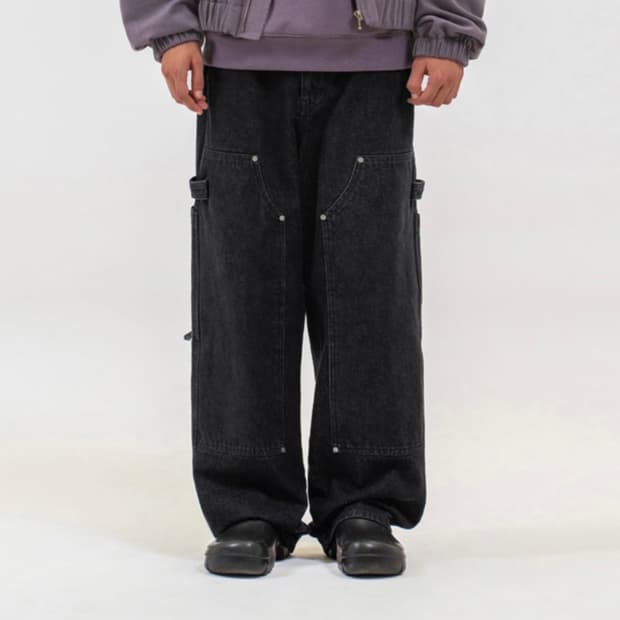 비바스튜디오 CARPENTER PANTS [BLACK] M 카펜터