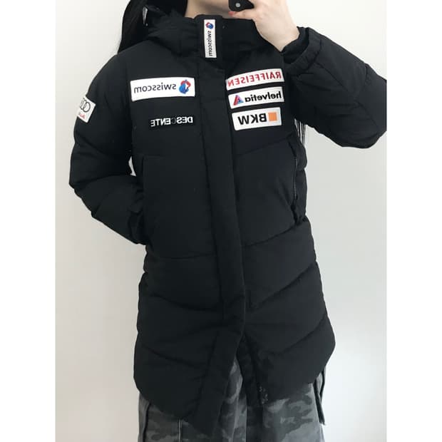 데상트 아우디 롱패딩 140