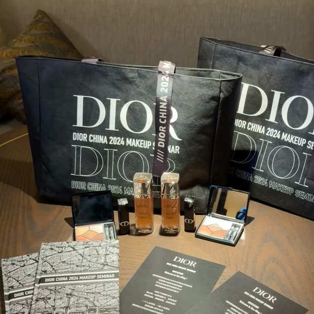 디올 메이크업 세미나 리유저블 에코백