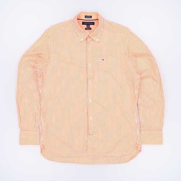 [M] 타미힐피거 남성 스트라이프 포켓 드레스 셔츠 남방 3785