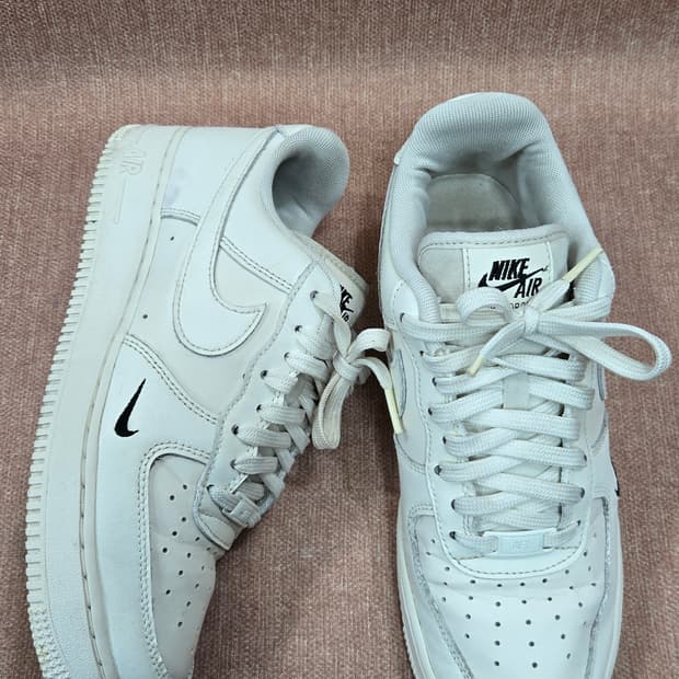 나이키 260mm- 에어 포스 1 '07 로우 올 화이트 스니커즈