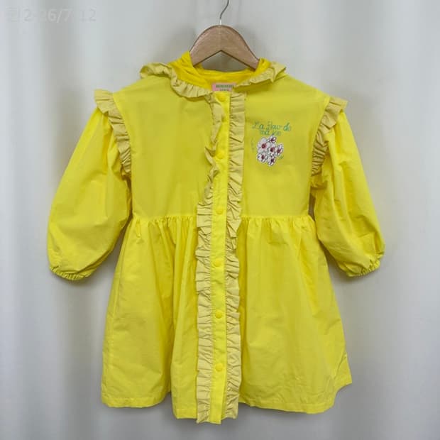 베베베베 여아 키즈 원피스형 후드자켓 L