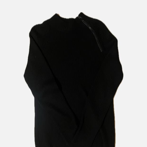 아르마니 사선 니트 집업