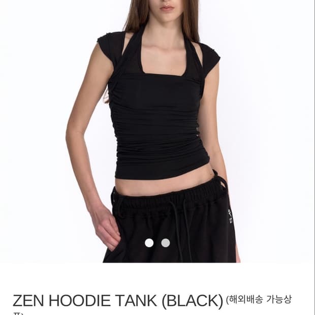 [새상품] 2000아카이브스 zen hoodie tank black 02