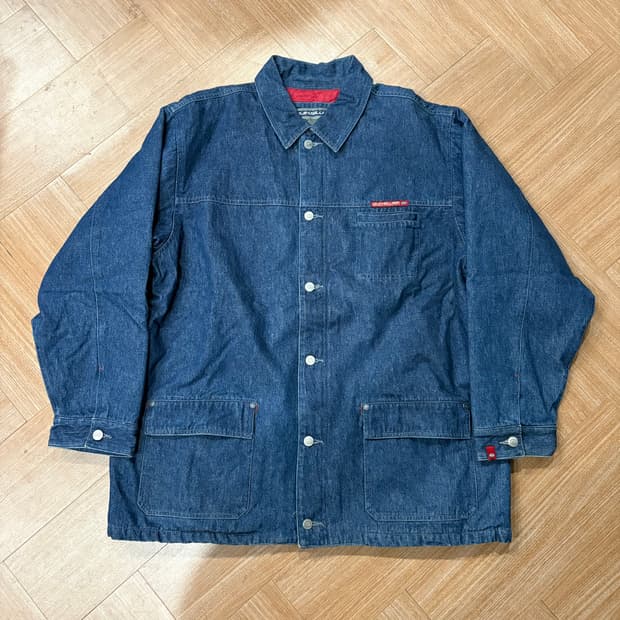 00s 퀵실버 퀼팅 데님 초어자켓