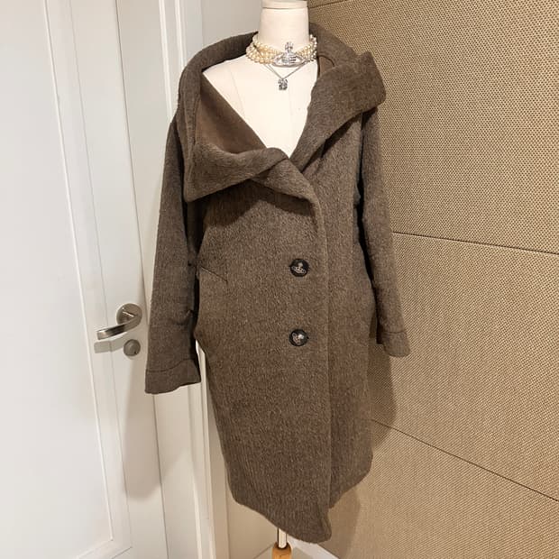 비비안웨스트우드 수리 알파카 캐시미어 orb 코트