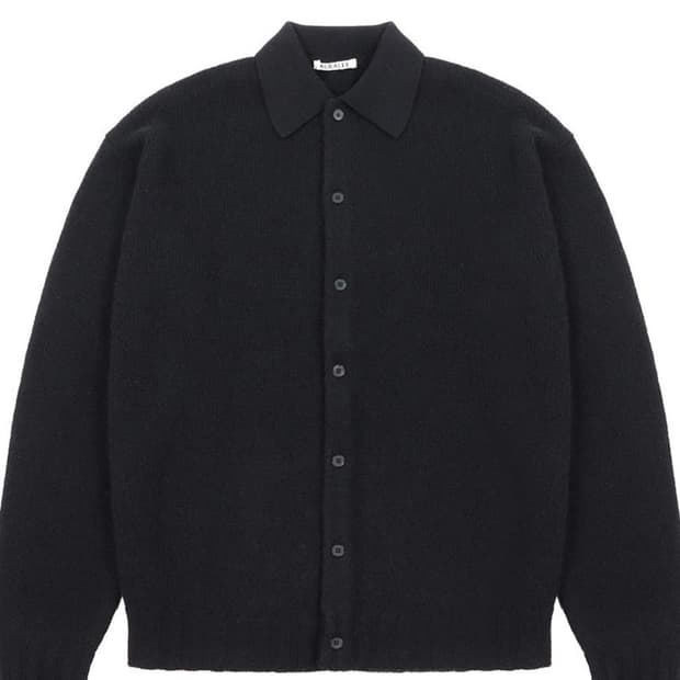 오라리 셰틀랜드 울 캐시미어 가디건 블랙 4 ㄹ코모리 르메르 나나미카