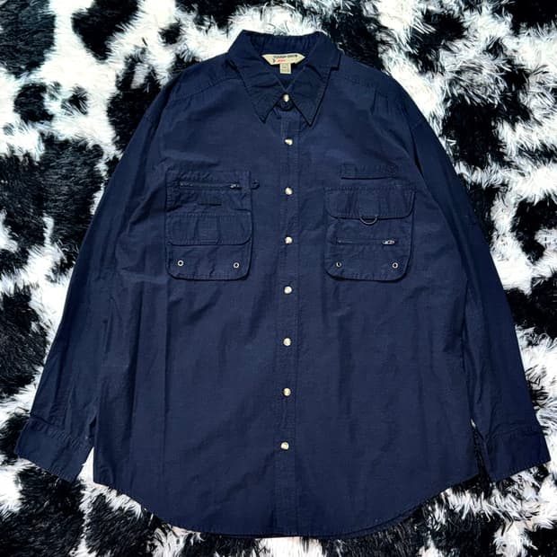 VINTAGE 카고 포켓 디테일 셔츠 자켓