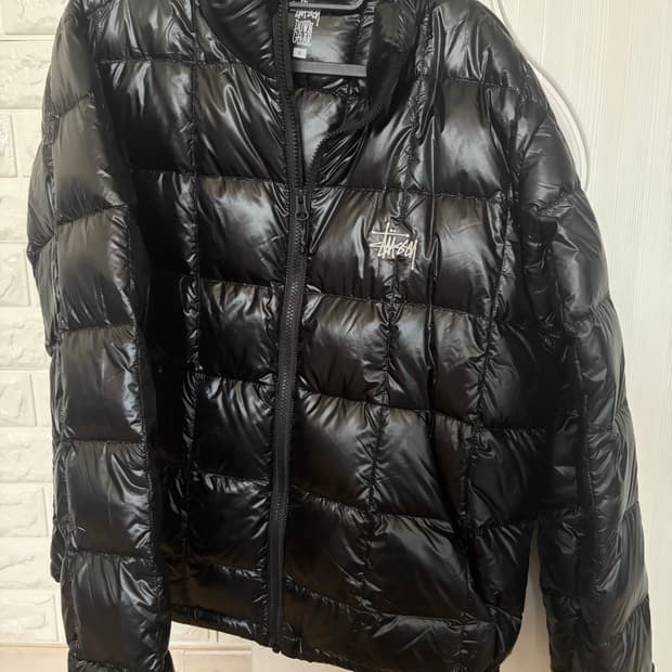 스투시 미드웨이트 퍼퍼 블랙(S)