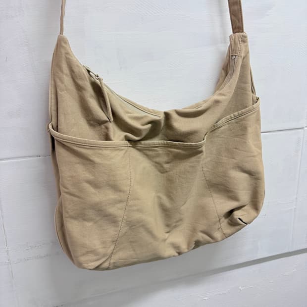 TSUMORI CHISATO 츠모리 치사토 코튼 베이지 크로스백 