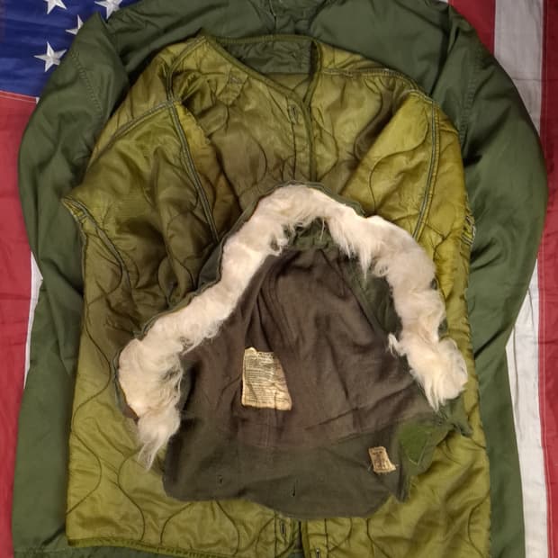 오리지날 미군 M-65 개파카 미듐사이즈 풀셋트