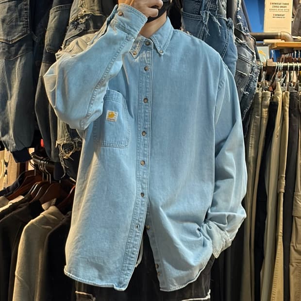 [NO.9] 칼하트 데님 긴팔셔츠