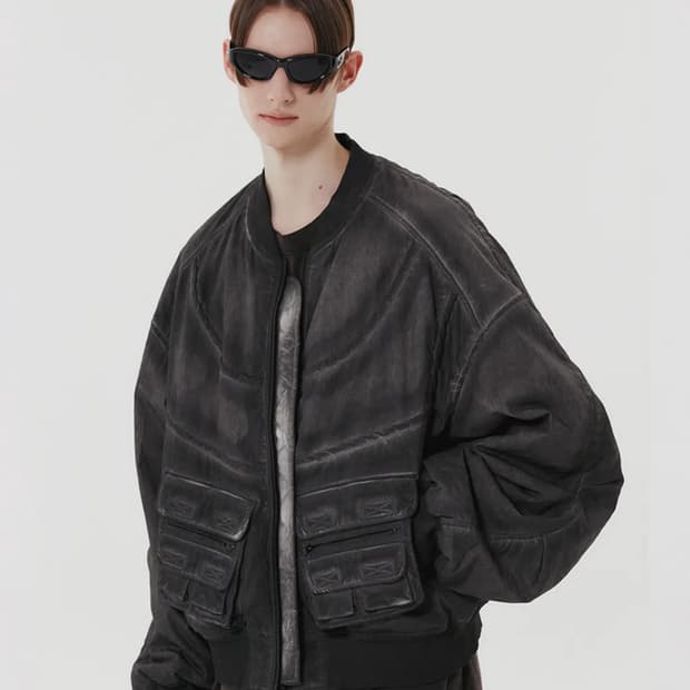 DNSR 오버 다이드 MA-1 자켓 점퍼 L