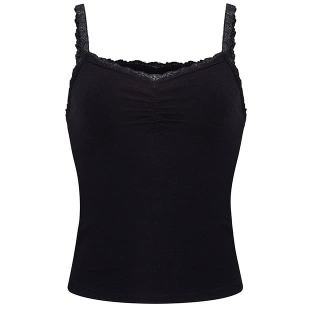 플리즈노팔로우 meli lace sleeveless black