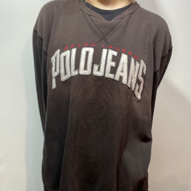 폴로진스 브라운 맨투맨 티셔츠