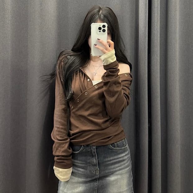 브라운 랩 후드 티