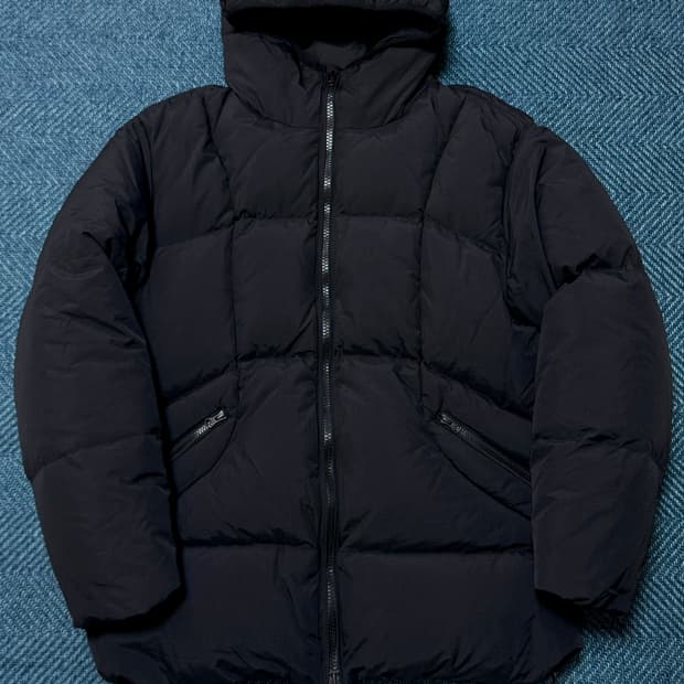 [XL]JIPSY 집시 나일론 구스쉘 다운 패딩 파카 블랙