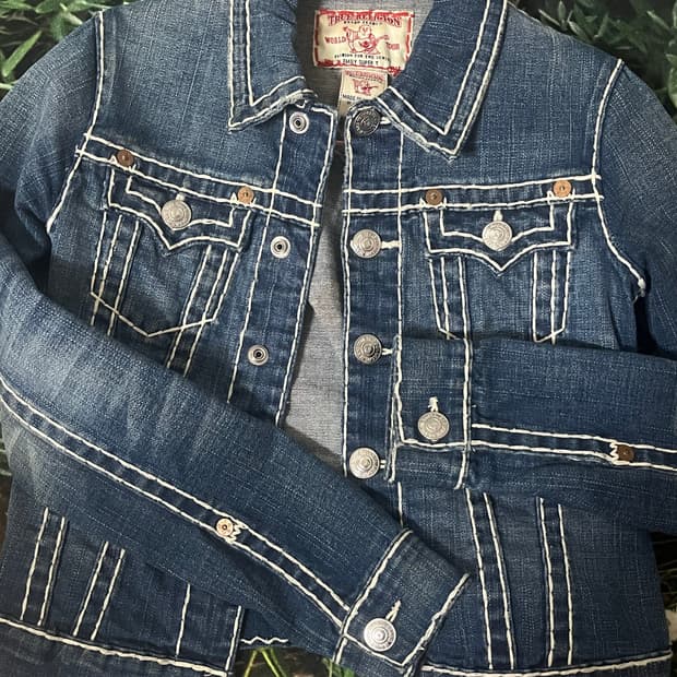 [True Religion] 트루릴리전 청자켓 xs