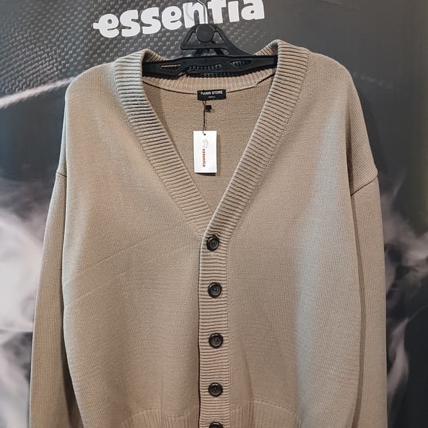 메인스토어 베이직 니트 가디건 베이지 
