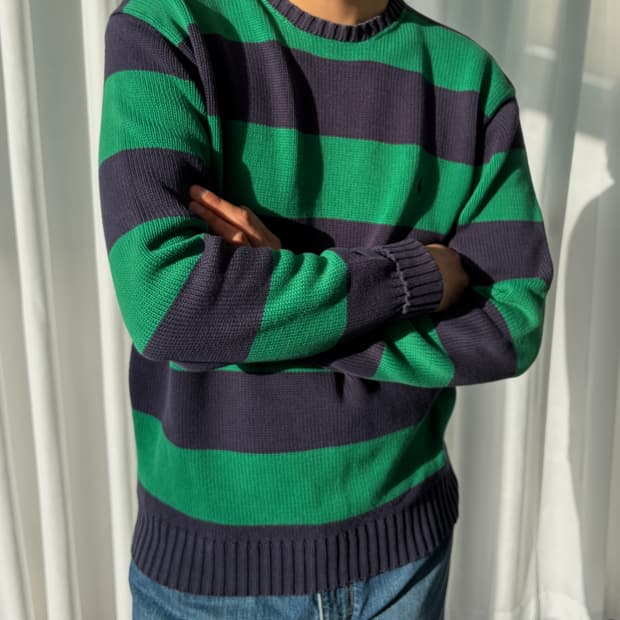 [M]폴로 랄프로렌 스트라이프 코튼 니트