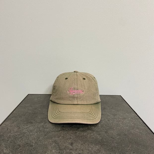 (OS) 슈프림 6패널 볼캡 모자 워시드 트윌 카키 그린