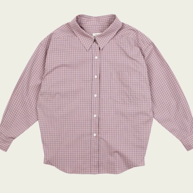리본빛 Percy Check Shirt