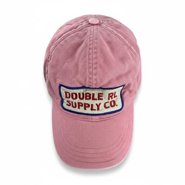 RRL 더블알엘 빈티지 핑크 가먼트 다이 트러커 캡