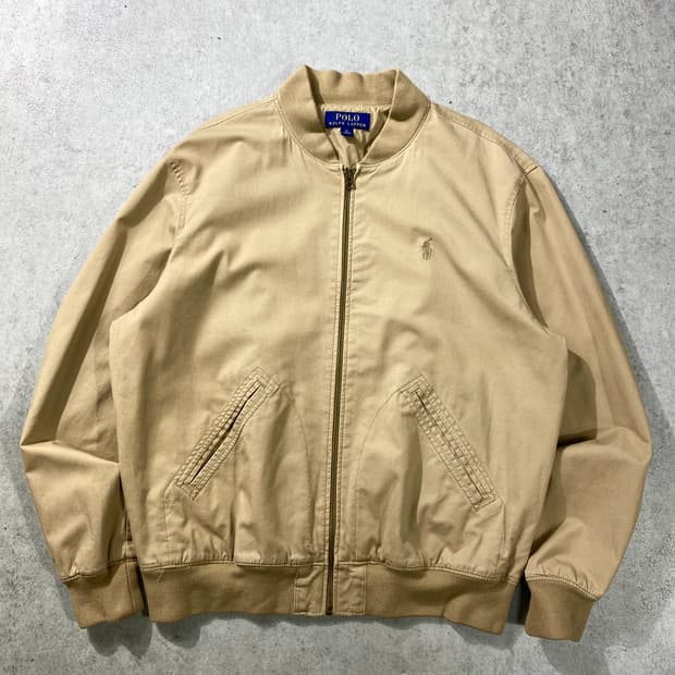 [M] Polo Ralph Lauren 폴로 미니멀 베이지 코튼 블루종