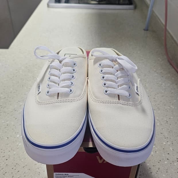 반스 캔버스 어센틱 뮬 클래식 화이트 265