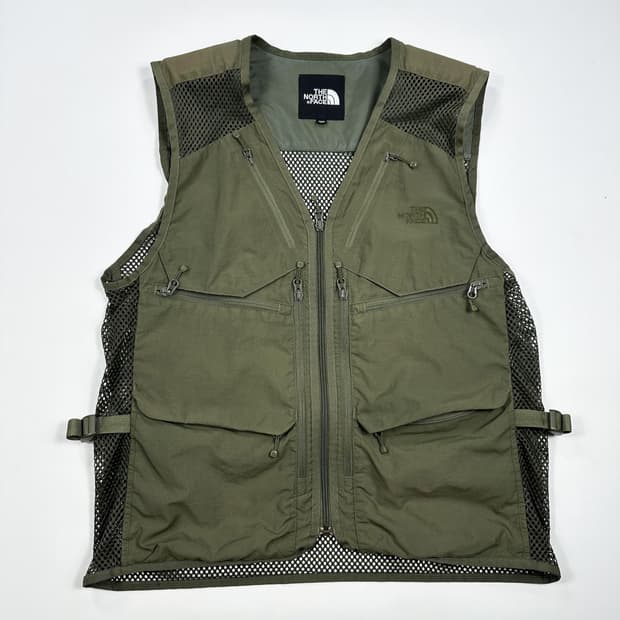 노스페이스 올드스쿨 유틸리티 메쉬 피싱 베스트 XL