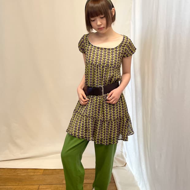 green  tea pants