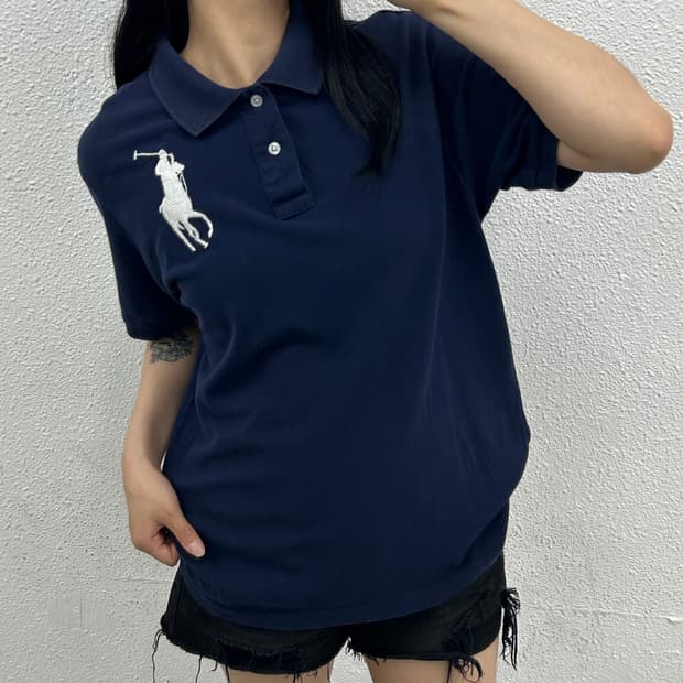 폴로 랄프로렌 빅포니 네이비 pk반팔 M