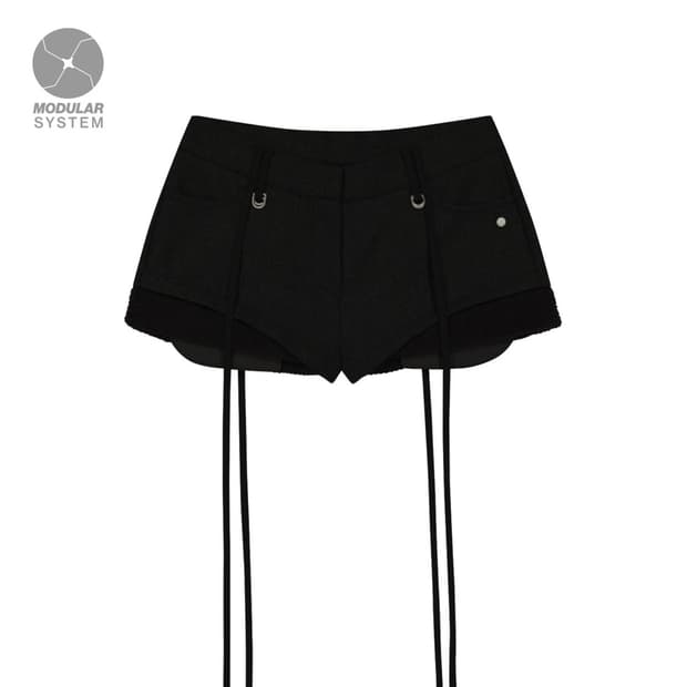 오호스 마이크로 울 쇼츠 블랙