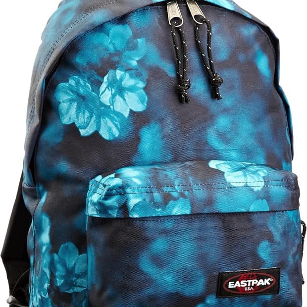 EASTPAK 이스트팩 와이오밍 가죽 배색 플라워 백팩 가방