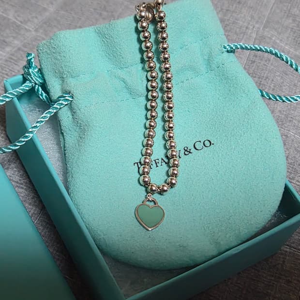 티파니앤코 리턴투 블루팔찌