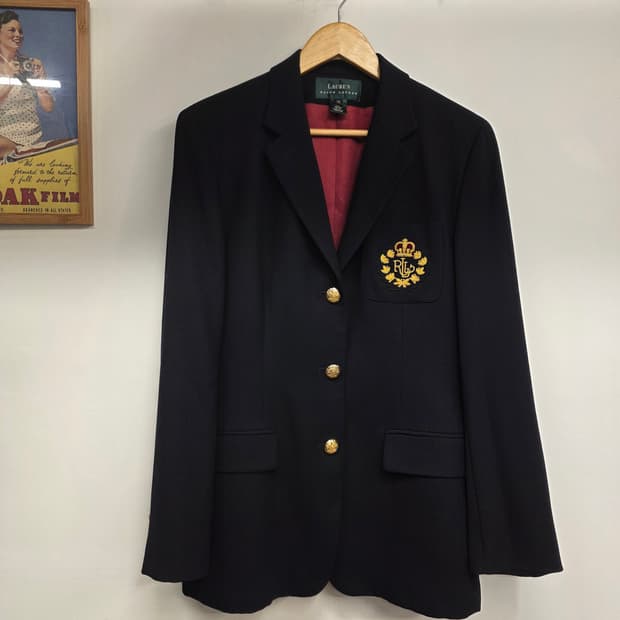 [10]90s 빈티지 랄프로렌 금장 블레이져 MADE IN USA