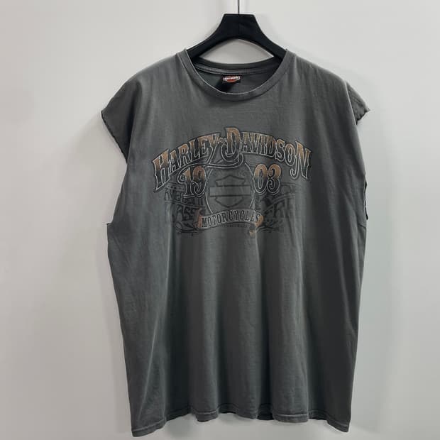 할리데이비슨 그래픽 오버핏 나시 (on.747)